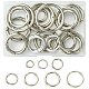 28Pcs 7 Styles Zinc Alloy Spring Gate Rings(FIND-CJ0003-98)-1