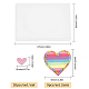 3 Sets 2 Styles Heart Polyester Embroidery Applique Patch(PATC-GL0001-01)-2