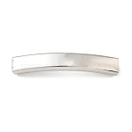 304 Stainless Steel Slide Charms/Slider Beads, for Leather Cord Bracelets Making, Rectangle, Stainless Steel Color, 41.5x7.5x4.5mm, Hole: 6.5x3mm(SA-CBA97DF-10P)
