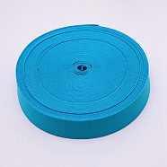 Ultra Wide Thick Flat Elastic Band, Webbing Garment Sewing Accessories, Sky Blue, 40mm(EC-WH0016-B-S012)