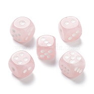 Natural Rose Quartz Cabochons, Dice, 15x15x15mm(G-M378-02E)