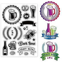 Custom PVC Plastic Clear Stamps, for DIY Scrapbooking, Photo Album Decorative, Cards Making, Oktoberfest Theme Pattern, 160x110x3mm(DIY-WH0448-0001)