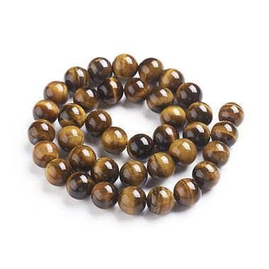 Round Tiger Eye Beads Strands(Z0RQT013)-2