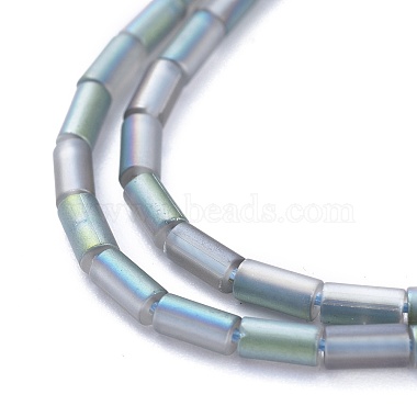 Electroplate Frosted Glass Beads Strands(EGLA-K014-BF-FR01)-4