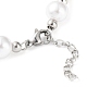Plastic Pearl Round Beaded Bracelet(BJEW-F463-02P)-3