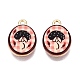 Printed Alloy Pendants(PALLOY-SZC0008-05R)-1
