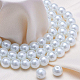 perles rondes en perles de verre teintées écologiques(HY-BC0001-8mm-RB001)-5