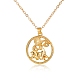 Alloy Flat Round with Constellation Pendant Necklaces(PW-WG52384-01)-1