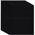 PVC Heat Transfer Vinyl, HTV Iron On Vinyl for T-shirts Clothing Garments Bags Fabrics DIY Decoration, Rectangle, Black, 305x253x0.2mm(DIY-WH20011-60B)