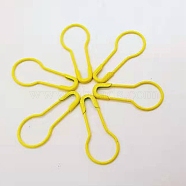Iron Safety Pins, Calabash/Gourd Pin, Bulb Pin, Sewing Tool, Yellow, 22x10x1.5mm, about 1000pcs/bag(PW22062877793)