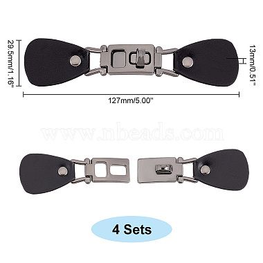 PU Imitation Leather Sew on Toggle Buckles(FIND-WH0116-85B)-2