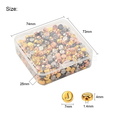 500Pcs 4 Colors CCB Plastic Beads(CCB-YW0001-03M)-4