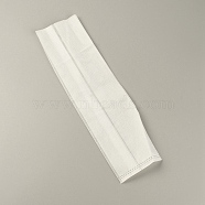 Rectangle No-woven Fabric Planting Bag, Plant Supplies, White, 346x96x1mm, 100pcs/bag(FIND-WH0075-78B)