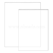 Acrylic Transparent Pressure Plate, Rectangle, Clear, 17.7x12.9x0.92cm/25.5x20.3x0.64cm, 4pcs/set(DIY-BC0011-11)