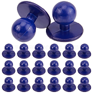 100Pcs Plastic Buttons, 1-Hole, Chess Shape, for Chef Clothes, Dark Blue, 17.5x17mm(BUTT-GF0001-42B)