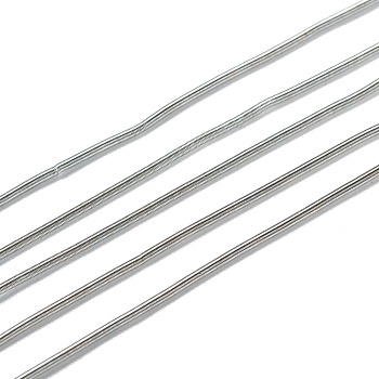 French Wire Gimp Wire, Flexible Round Copper Wire, Metallic Thread for Embroidery Projects and Jewelry Making, Silver, 18 Gauge(1mm), 10g/bag