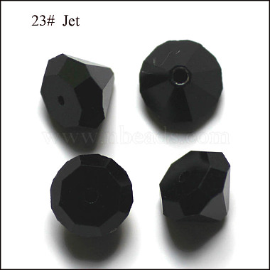10mm Black Diamond Glass Beads