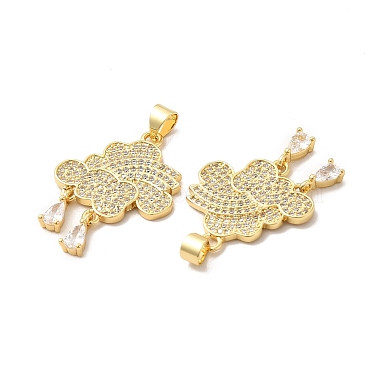 Rack Plating Brass Micro Pave Cubic Zirconia Pendants(KK-B068-06G)-3