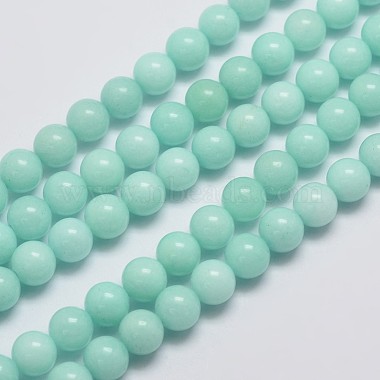 8mm PaleTurquoise Round Malaysia Jade Beads