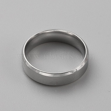 Stainless Steel Simple Plain Band Ring for Men Women(RJEW-WH0015-04D)-2