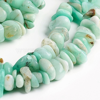 Natural Australia Jade Chips Beads Strands(G-D0002-A11)-3