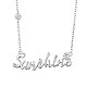 SHEGRACE Rhodium Plated 925 Sterling Silver Pendant Necklace(JN695A)-1