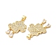 Rack Plating Brass Micro Pave Cubic Zirconia Pendants(KK-B068-06G)-3