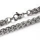 304 Stainless Steel Wheat Chains Bracelets(BJEW-O091-04P)-2