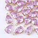 Transparent Glass Charms(GLAA-T007-11F)-1