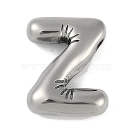 Anti-Tarnish 304 Stainless Steel Pendants, Letter Z,  18.5x14.5x5mm, Hole: 2mm(STAS-K256-25Z-P)