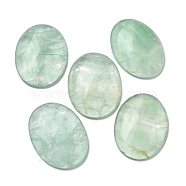 Natural Green Fluorite Cabochons, Oval, 30x21.5~22x5~8.5mm(X-G-C115-01B-09)