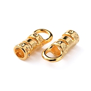 Brass Cord End, End Caps with Hole, Bag & Cloth Making Supplies, Column, Real 14K Gold Plated, 9x4x3mm, Hole: 2.5mm, Inner Diameter: 2mm(FIND-WH0056-88B-G)