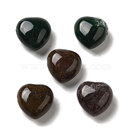 Natural Indian Agate Beads, Heart, 14.5~15x14.5~15x8.5mm, Hole: 1.5mm(G-K248-A09)