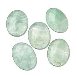 Natural Green Fluorite Cabochons, Oval, 30x21.5~22x5~8.5mm(X-G-C115-01B-09)