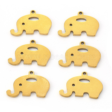 Golden Elephant 304 Stainless Steel Charms