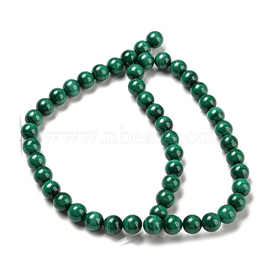 Natural Malachite Beads Strands(G-R432-11-8mm)-2