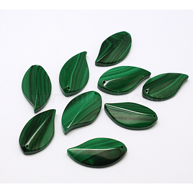 Green Leaf Malachite Pendants