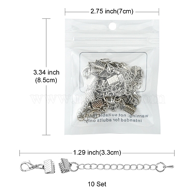 10 Sets Iron Chain Extender(IFIN-YW0001-43)-4