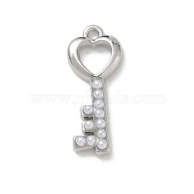 Brass & Imitation Pearl Pendants(KK-A300-19P)-1