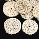 Handmade Reed Cane/Rattan Woven Beads(WOVE-T005-13B)-1