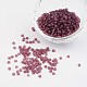 8/0 Frosted Round Glass Seed Beads(X-SEED-A008-3mm-M16)-1