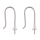 Rhodium Plated 925 Sterling Silver Earring Hooks(STER-I016-101P)-2