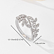 Brass Micro Pave Cubic Zirconia Finger Rings for Women(PB9120-8)-2