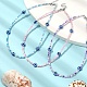 3Pcs 3 Color Resin Evil Eye & Glass Beaded Necklaces Set(NJEW-JN04353)-4