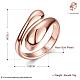 Real Rose Gold Plated Adjustable Brass Finger Rings for Women(RJEW-BB07574-B)-5