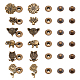 nbeads 30 ensembles 6 bouton-pression en laiton de style(FIND-NB0004-05)-1