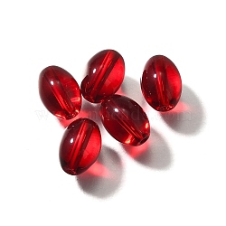 K9 Glass, Imitation Austrian Crystal Beads, Oval, FireBrick, 11x8mm, Hole: 1.8mm(GLAA-R004-01C)