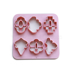 ABS Plastic Plasticine Tools, Clay Dough Cutters, Moulds, Modelling Tools, Modeling Clay Toys for Children, Flower, 10x10cm(CELT-PW0003-004F)