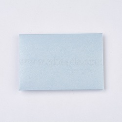 Retro Colored Pearl Blank Mini Paper Envelopes, Wedding Party Invitation Envelope, DIY Gift Envelope, Heart, Aqua, 7.2x10.5cm(DIY-WH0041-A04)