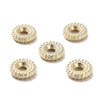 CCB Plastic Beads, Flat Round, Golden, 7.8x2mm, Hole: 2mm